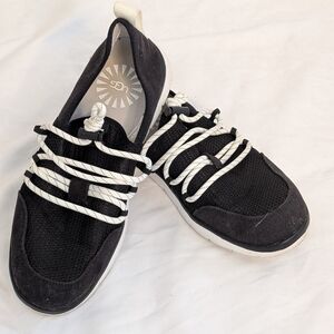 UGG Women's Black and White Loafers Size 5